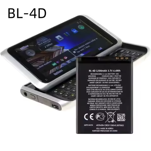 1200mAh battery BL-4D rechargeable battery suitable for Nokia N97 mini Gold Edition/N97 mini/E5/E7/7