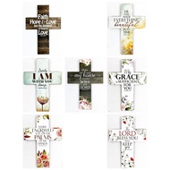 MDF Cross with Bible Verse (Small) * 17.9cm * Wall Hang * Christian Gift * Good News and Resources