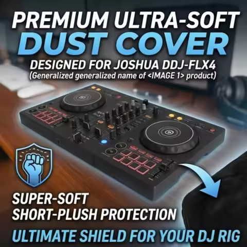 Spandex Dust Cover for Pioneer DJ DDJ-FLX4 Controller Ultra Soft Protection Sleeve Anti-Scratch Prot