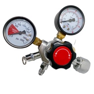 【No-profit】 New Economical Co2 Regulator With 1/4 mfl Co2 Regulator 0~2000psi 0~60psi Bar Accessory