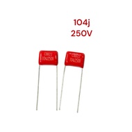 2ชิ้น  C ไมลาร์ 104 100v 250v 400v 630v C mylar คาปาซิเตอร์ 0.1UF 100NF 2A104j