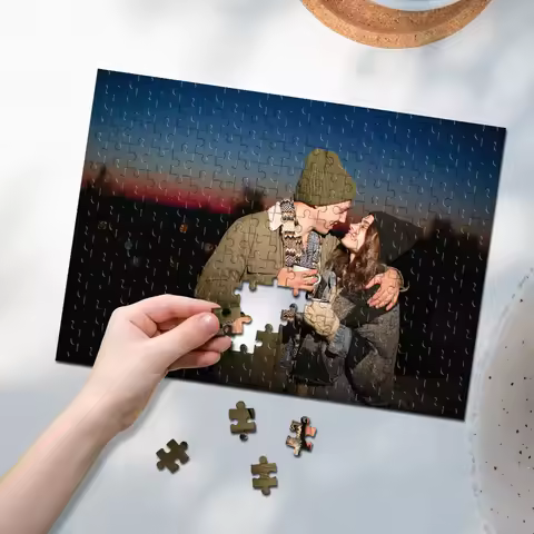 35/300/500/1047pcs Personalized Custom Photo Puzzle couple Family Friendly Intellectual Ornament Per