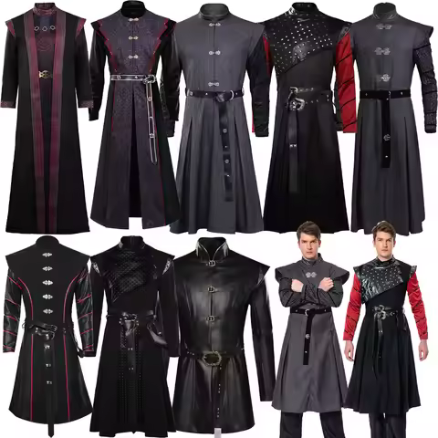 Aegon Crown Male Daemon Cosplay Viserys Costume Dragon Coat Aemond Dress Cloak Belt Men Outfits Hall