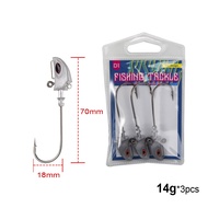 D1 New Zinc Alloy Hook 7g  10g 14g 21g Head Jig Weight Strong and Sharp Fishing Tackle of Environmen