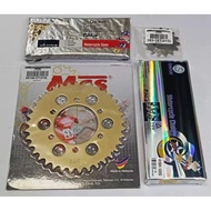 415-122L CREVON CHAIN, KR150 & RXZ 415 SPROCKET (CHAIN+SPROCKET) SPROCKET SET