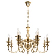 โคมไฟระย้า โคมไฟเชิงเทียน โคมไฟช่อสีทอง ขั้ว E14 รุ่น WL-C1989-6KG/8+4KG/10+5KG สไตล์เรียบหรู ตกแต่ง