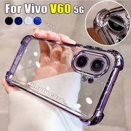 Vivo V60 Colour Clear Casing For Vivo V60 V 60 VivoV60 5G Electroplate Transparent TPU Phone Case Ai