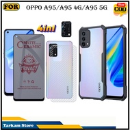 4IN1 Tempered Glass Oppo A95 A95 4G A95 5G Anti-Scratch Glass Full Cover Screen Protector Elegant