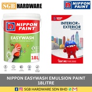 Nippon Paint Easywash Matt Finished Interior Paint 18L / Nippon Easy Wash 18L/Easy Wash 18L (T Base)