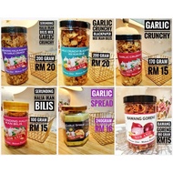 SERUNDING HALIA BILIS MIX GARLIC CRUNCHY/MAKANAN PANTANG/SNEK KUDAPAN SIHAT/SNEK DIET