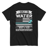 Ice Hockey Men'S T-Shirt I Walk On Water Hockey Tee Idea For Hockey Player