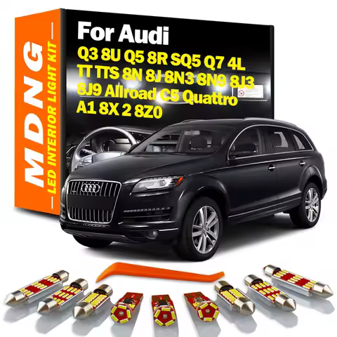 Canbus LED Bulbs Interior Light Kit For Audi A1 8X 2 8Z0 Q3 8U Q5 8R SQ5 Q7 4L TT TTS 8N 8J 8N3 8N9 