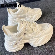 SADISA2 Melade Thick-Soled Dad Shoes - Breathable Summer White Sneakers