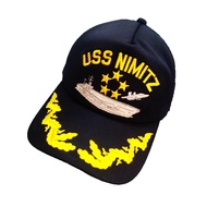 Navy Cap Embroidered Usa Warship