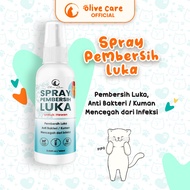Olive Care Spray Kucing PEMBERSIH LUKA Basah & Kering Luka Berdarah Koreng dan Cegah Infeksi