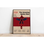 SPIDERMAN POSTER Spider-man Poster- Mid Century Modern Poster - Minimalist Art Poster - Wall Art dec