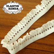 (Harga Per Meter) Renda Karet Elastis Cantik Lebar 15Cm
