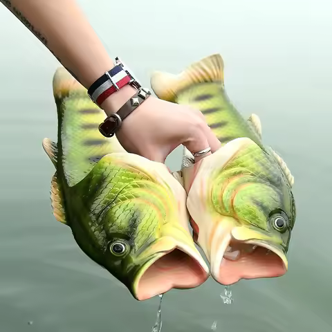 Funny Beach Slippers Unisex Men's Summer Slides Designer Unicorn Fish Slippers Boys Plus Size 31-47 