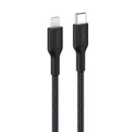 Belkin สายชาร์จไว C to Lightning สายเชือกถัก ชาร์จไอโฟน 5-14 Pro Max ชาร์จ ซิงค์ข้อมูล และรองรับ Car