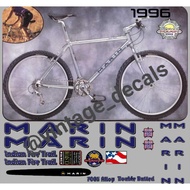 Marin Indian Fire Trail bicycle decals sticker