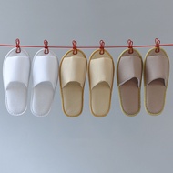 1 Pairs Solid color Simplicity Hotel Travel Spa Disposable Non-Slip Slippers Home Guest Thicken Cotton Slipper