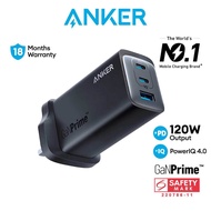 Anker Charger 737 Powerport 120W Charger USB Charger Gan Charger USB C Charger Adapter Travel Adapter Multi Plug A2148