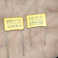 (ISI 5) KAPASITOR MKT 104J 275V DAN MKT 224J 275V KUNING ORIGINAL. CAPASITOR ORI