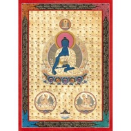 藥師佛 108位佛陀 手工唐卡繪畫 金箔傑作