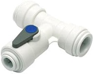 Angle Stop Valve 1/4" Water Feed Connector 15mm Push fit John Guest ASV3