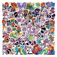 Z&M❀ 55Pcs/Set Indigo Park Stickers Waterproof Stickers Decal for Toys