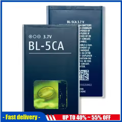 BL-5CA BL5CA Mobile Phone Batteries For Nokia 1200 2310 5130XM 7600 N70 E60 5030 1110 1111 1112 C2-0