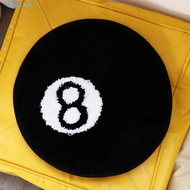 EXPEN 8 Ball Carpet, Plush Anti-slip 8 Ball Rug, Creative Skin Friendly Soft Round 8 Ball Mat Hoom D