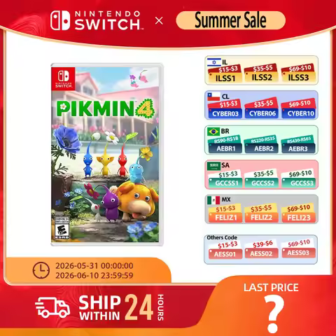 Nintendo Switch Game  - Pikmin 4 - Games Physical Cartridge Support TV Tabletop Handheld