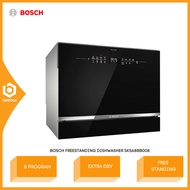 Bosch Serie 6 Freestanding Compact Dishwasher 55cm Black ExtraDry EcoSilence BOS024 SKS68BB008 Pencu