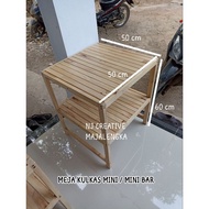 Nj Multipurpose Minimalist Gea Mini Fridge Table/Shelf