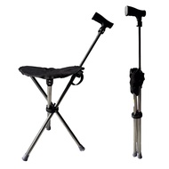Tongkat Kerusi Lipat Foldable Stool Travel Crutch Chair Portable Crutch Prayer Can Tongkat Boleh Ton