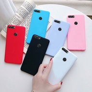 Huawei Y9 2018เคสอัลตราสลิมMatte Soft TPU CandyJellyสีเคสใส่โทรศัพท์สำหรับHuawei Y9 2018