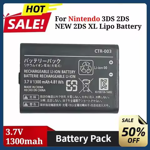 CTR-003 Battery for Nintendo N3DS Gamepad Controller New 3DS for Nintendo 3DS 2DS NEW 2DS XL Lipo Ba