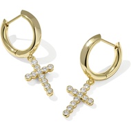 new KendraScottCrossCrystalHuggieEarrings,FashionJewelryforWomen c68