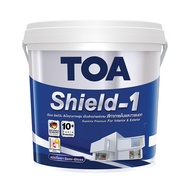 HomePro สีน้ำทาภายนอก SHIELD-1 NANO BASE A กึ่งเงา 2.5 แกลลอน แบรนด์ TOA