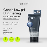 [NEW! TRAVEL SIZE FACIAL WASH] Kahf Bright Revitalizing Amino Gel Face Wash 50 ml - Sabun Cuci Muka 