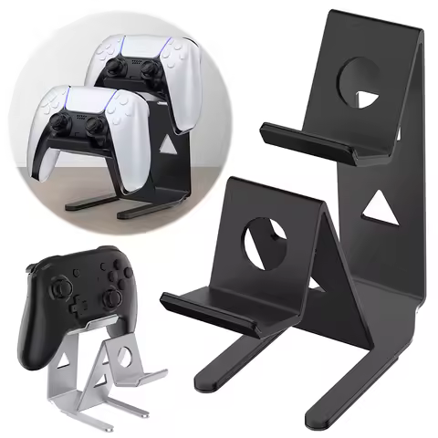 Gamepad Rack Stand Space Saving Desktop Stand Dual Game Controller Stand Holder for Switch/PS5/PS4/X