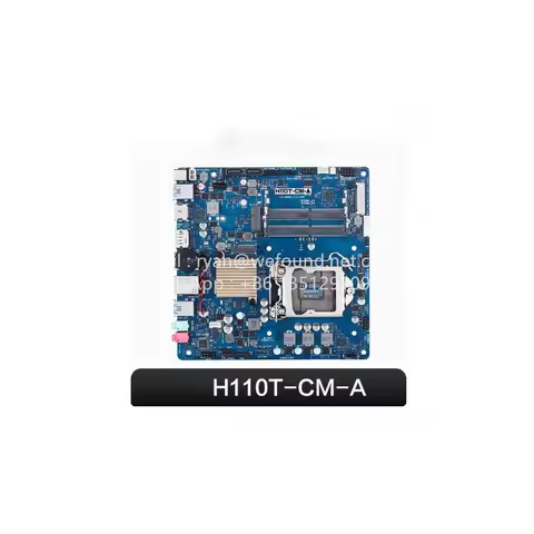 H110T-CM-A 6th Gen Core i7/i5/i3 LGA 1151 Mini-ITX motherboard with H110 chipset, two SO-DIMM slots