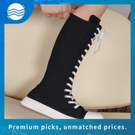 Large Size Women Boots High Canvas Strap Knee-high Boots