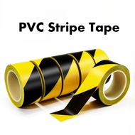 Hazard Safety Warning Stripe Tape  2 Inch x 36 Yards Black & Yellow Caution Tape Roll Bulk Waterproo