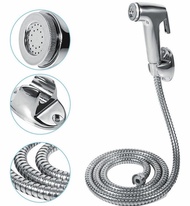 Stainless Steel Handheld Bidet Spray Shower Head Toilet Shattaf Hose Bathroom Toilet Spray Sink Tap Toilet Bowl with Flush Set