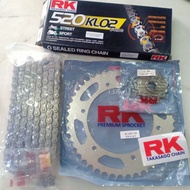 RK SPROCKET SET for Naza Blade250 520/14-45T/46T + RK 520 KLO (520 NORMAL O-Ring)