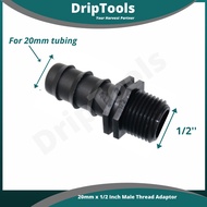 Connector/ Joiner 20mm to 1/2 Inch, Irrigation Watering System Fertigasi