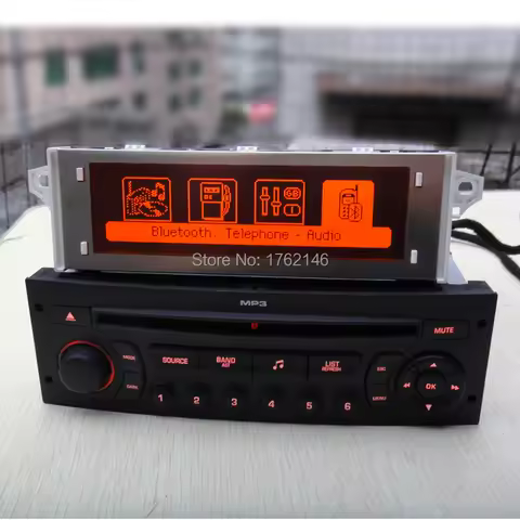 RD45 CD PLAYER + Monitor Car Radio USB AUX Bluetooth PARTNER EXPERT RCZ RADIO FOR PEUGEOT 207 308 30