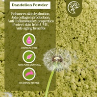 Natural Dandelion Powder- For DIY Soap Making, Face Mask Powder